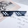 Mosaic Sunglasses Cool Party Vintage Shades Eyewear For Men Pixelated Sunglasses Funny Women Glasses