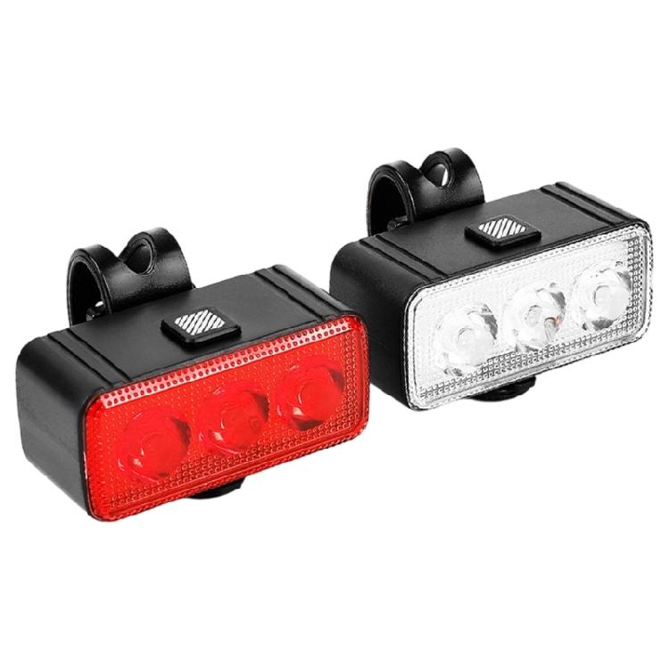 Bright Bike Headlight Safety Taillight Front And Rear Light Set With Flexible Angles Adjustment For Road Illuminating