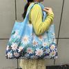 Borsa Tote da Viaggio Pieghevole Ecologica con Cartoni Animati - Borsa da Shopping a Spalla Singola di Grande Capacità per Donne