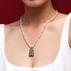 APM Monaco necklace YUMMY Series [Romantic Confession] 40th Anniversary Bear Silver Beads Light Luxury Niche Jewelry Khaki Pearl F Endless Love