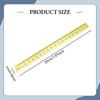 Brass Ruler Paperweight Bookmark Compact Calligraphy Practice Supplies Measuring for Drawing