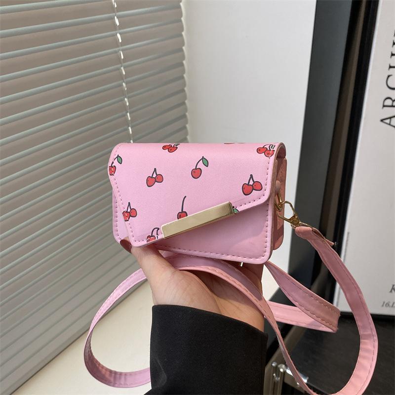 New Summer Trend Mini Small Fresh Cherry Fashion Women's Bag Niche Messenger Bag Sweet Little Square