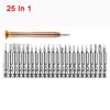 Profesjonelt 25-delers skrutrekkerbitsverktøysett for elektronikk- og telefonreparasjon