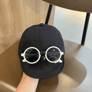 Baby Baseball Cap With Detachable Glasses Design Unisex Toddler Duckbill Hat Stylish Spring Autumn Sun Hat For Boys And Girls
