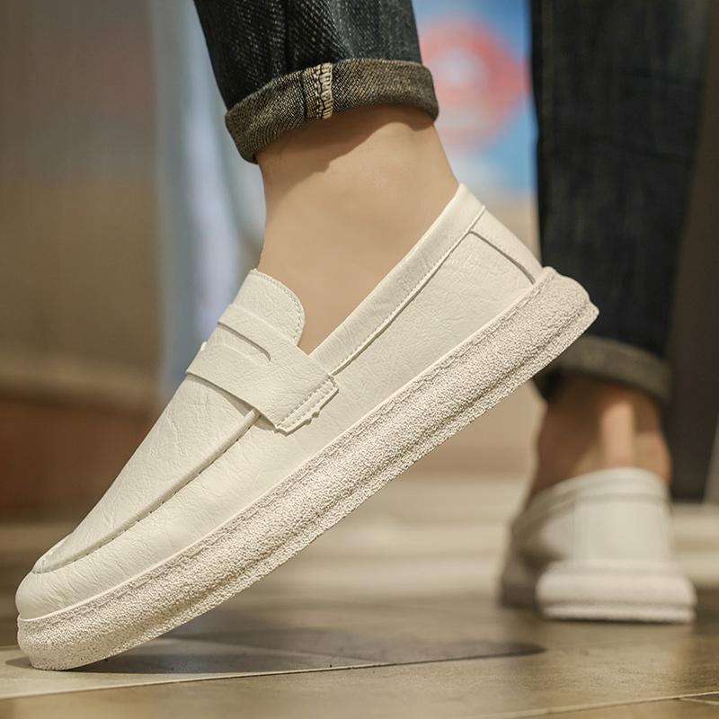 Fashion Quality Men Casual Low Shoes Leather Men Fashion Business Party Wedding Loafers Moccasins Light Comfortable Flats Driving Shoes
