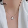 Colorful Stone Pendant Faux Crystal Heart Infinity Necklace Sparkly Rhinestone