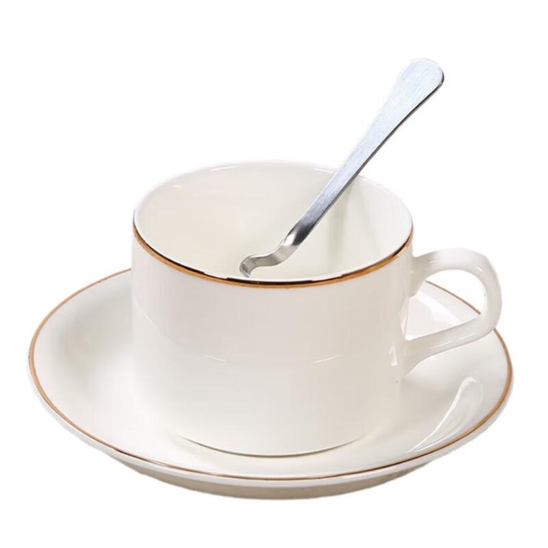 

Xiao Yue Ya Light Luxury Gold-Painted Ceramic Coffee Mug Set