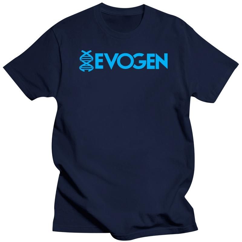 Evogen Schwarzes T-Shirt M blue