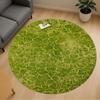 1pc Floral Pattern Green Round Chair Mat Area Rug - Non-Slip, Floor Mat for Office, Bedroom, and Indoor Decor C1125122