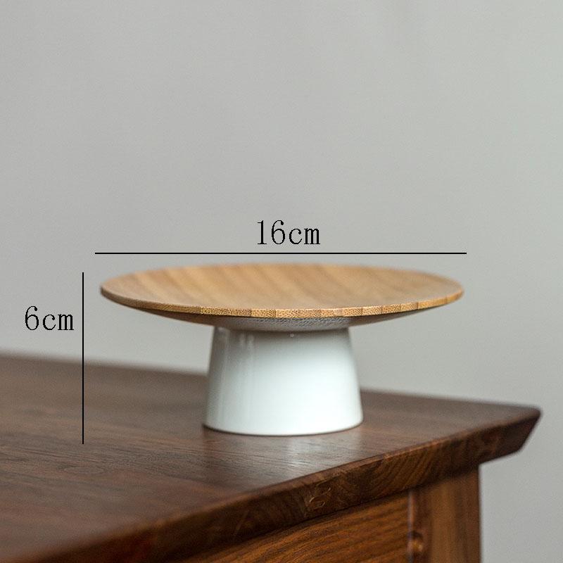 

Фруктовница из бамбукового дерева Деревянные блюда Блюдца для десертов Керамическая тарелка Качественные подносы для сервировки Журнальный столик Подставка для торта