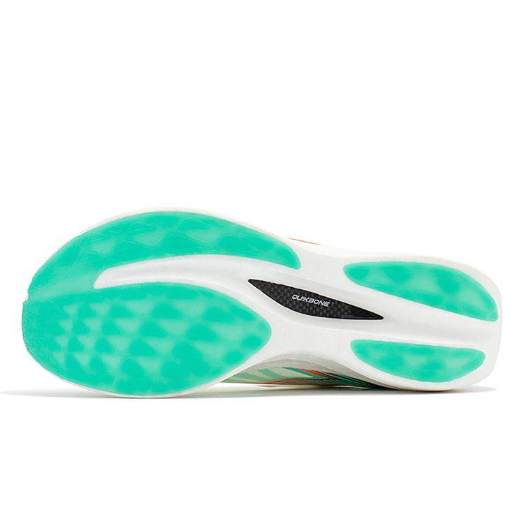 361 Feiran 2 Cushioning Slip Resistant Abrasion Resistant Lightweight Low Top Sprint Running Shoes Unisex White Green 572322229-3
