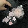 2025 New Model, Pink Series, Romantic Cherry Blossom Shoe Buckle, Pearl Flower Shoe Flower, Detachable, DIY, Summer, Beautiful Shoe Matching