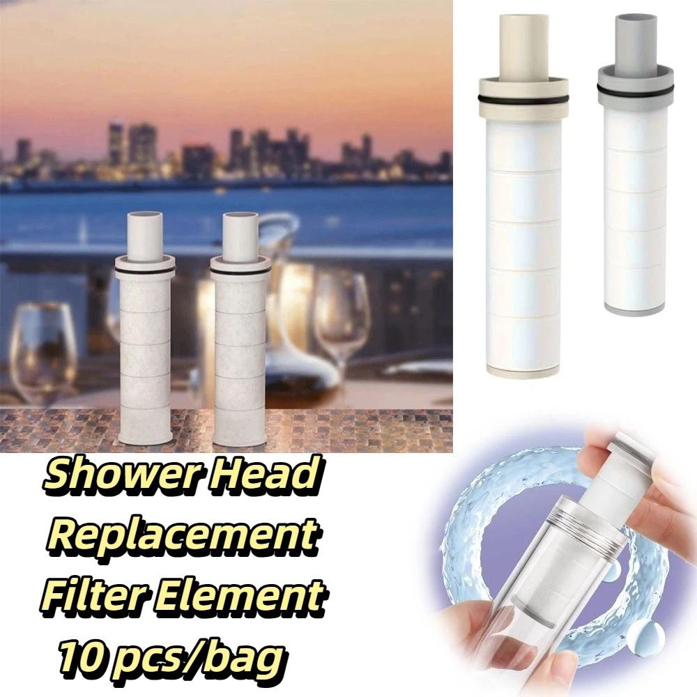 10 pcs/bag PP Cotton Material PP Cotton Filter Replacement Chlorine Removal Water Purifying Water Purifying Filter Element