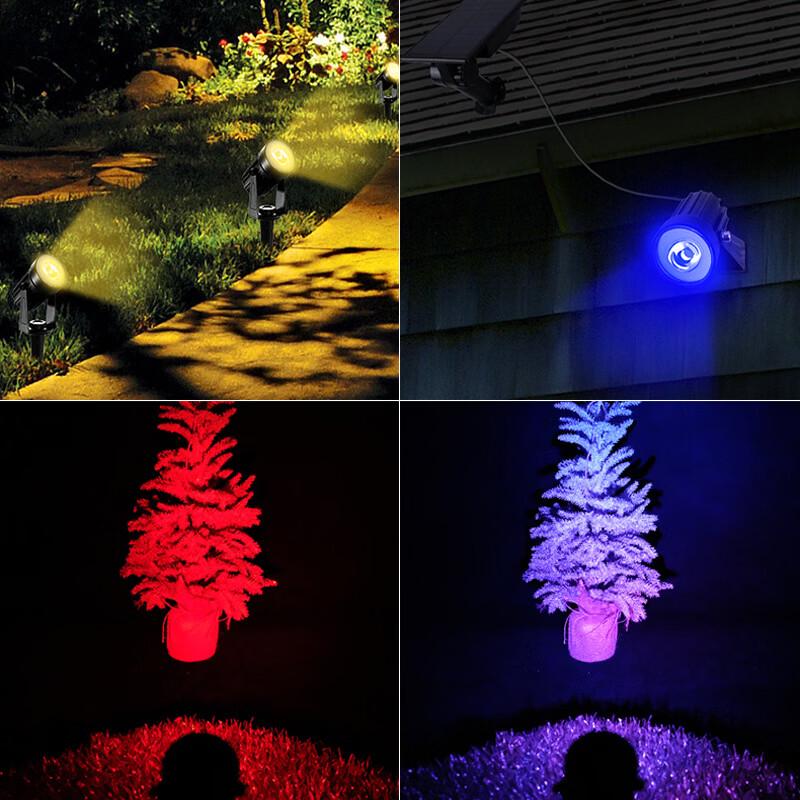 Nufeng Solar RGB Lawn Spotlight Kit