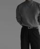 Baulopeulodeogteu Soft Double-Weave Mock Turtleneck Knit [Gray]