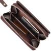 Practical Medium-sized Women's Purse Made of Genuine Grained Leather CANPELLINI 21910 Brown
