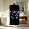 Rock Bands LOGO N-NirvanaS Towel ultra-fine fiber quick drying absorbent bath towel, outdoor swimming sports towel