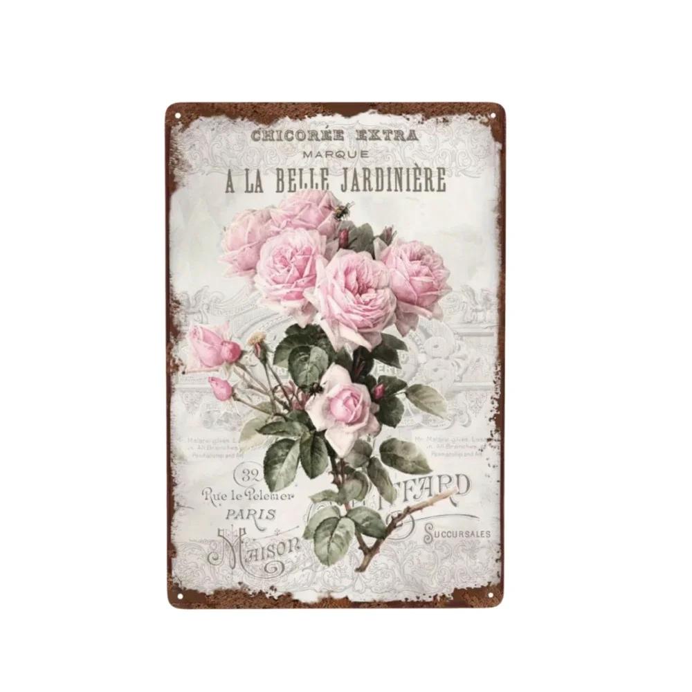 Floral Nature Plants Metal Tin Retro Sign For Kitchen Garden Home Bars Restaurants Cafes and Pubs Art Poster for Wall Dec