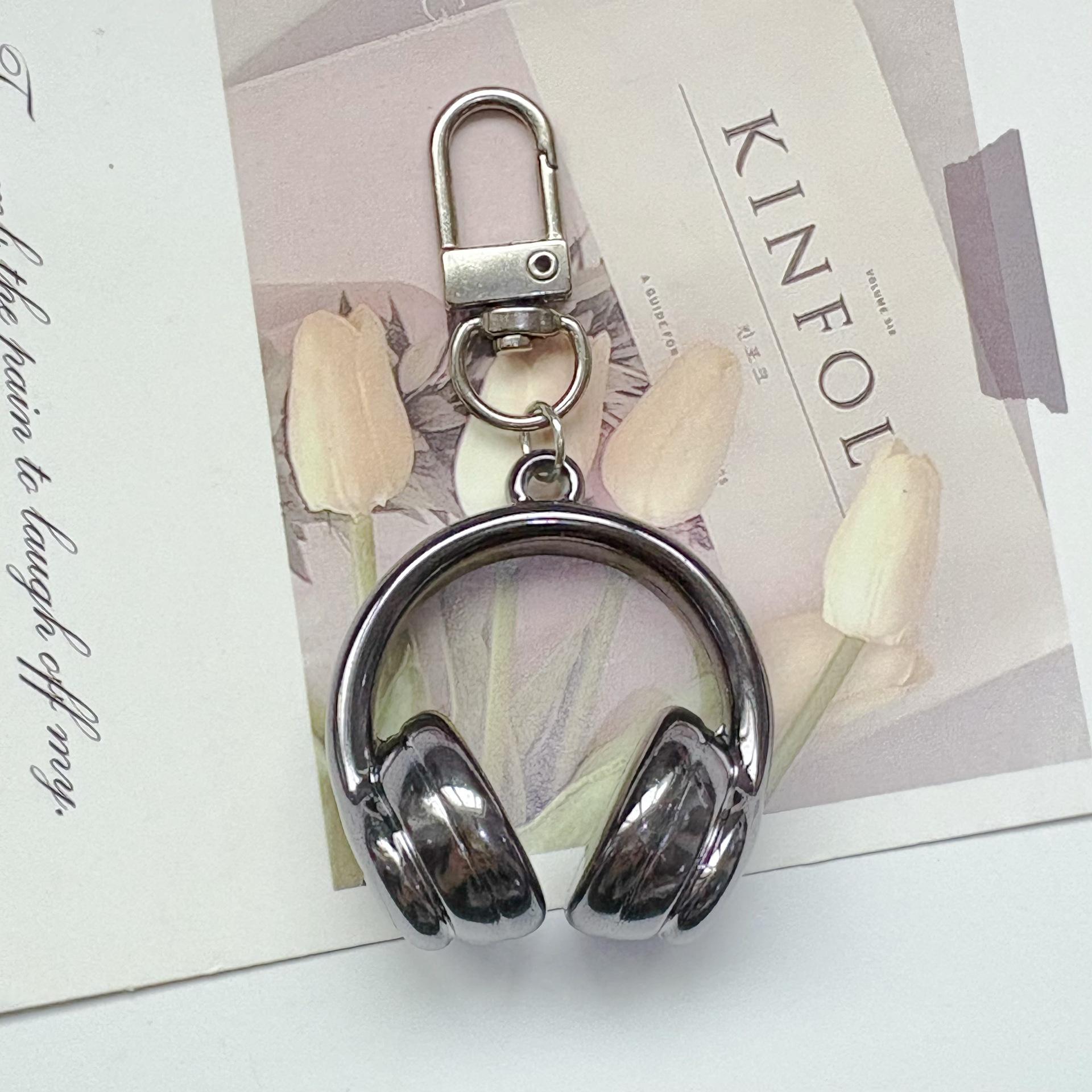 

Acrylic Headset Shape Keychain Colorful Bag Hanging Earphone Shape Pendant Funny Phone Ornament Car Key Ring Keychain Decoration