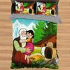 Süßes Mädchen Heidi Cartoon Bettwäsche-Sets Exquisites Bettwaren-Set Bettbezug Bettdecke Bettwäsche-Set Luxuriöses Geburtstagsgeschenk