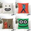 Pillow Case Cotton Linen Fabric Square Zipper Pillowcase Home Decorative Living Room Aesthetic Art Artist J-Jean Jullien 2