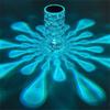 LED elmas kristal masa lambası su damlası projektör 3/16 renkli dokunmatik ayarlanabilir romantik elmas atmosfer ışığı USB dokunmatik gece lambası ev dekorasyon