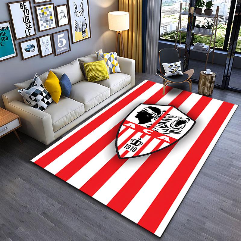 Red White Striped ACA Logo Carpet suitable as a non-slip mat for the living room or bedroom sofa