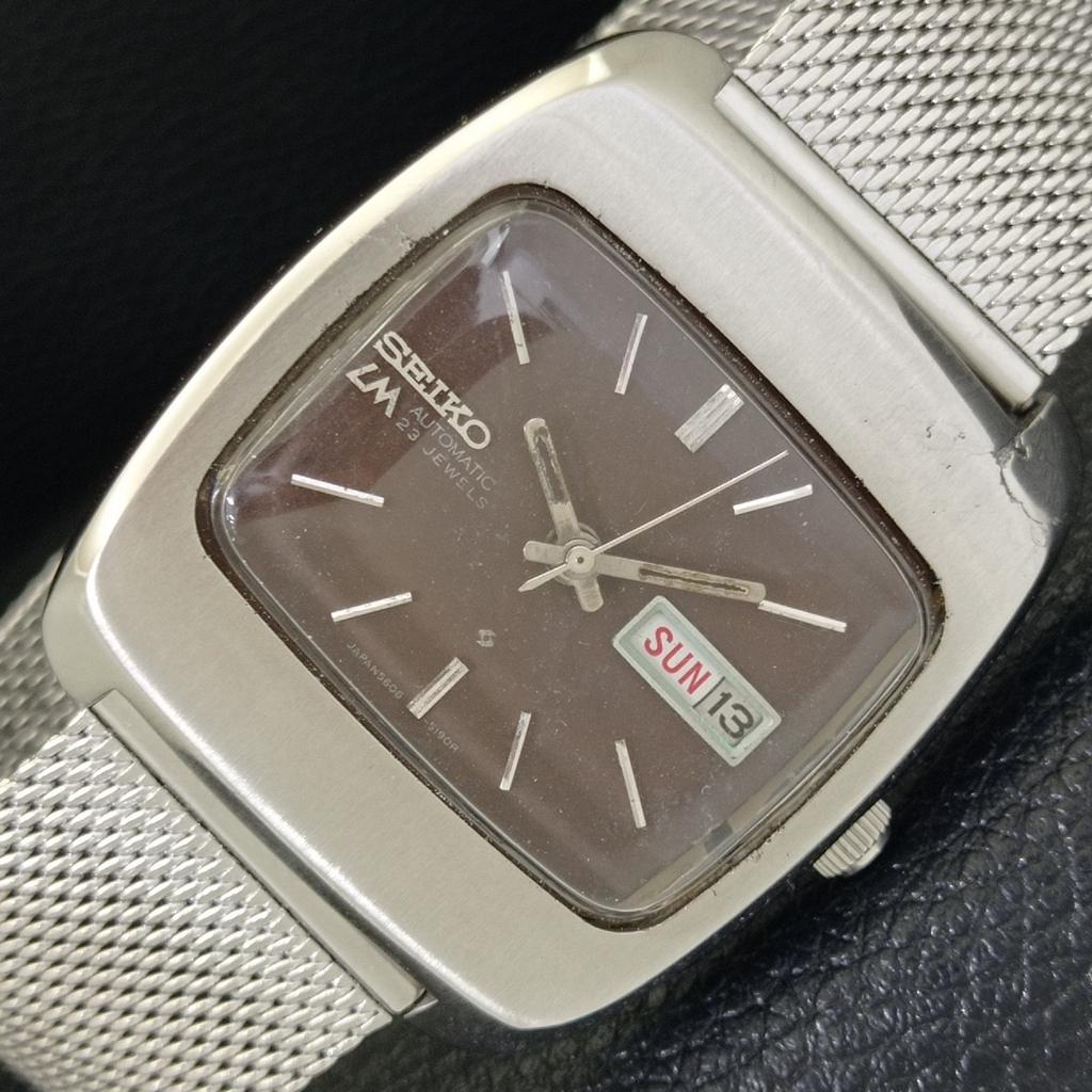 

AUTOMATIC VINTAGE SEIKO LM JAPAN 5606A MENS ORIGINAL DIAL WATCH a702393-5 R124-a702393
