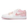 Jordan Air Jordan 1 Low top Vintage Basketball Shoes Women's Pink White 553560-614(Team82-)