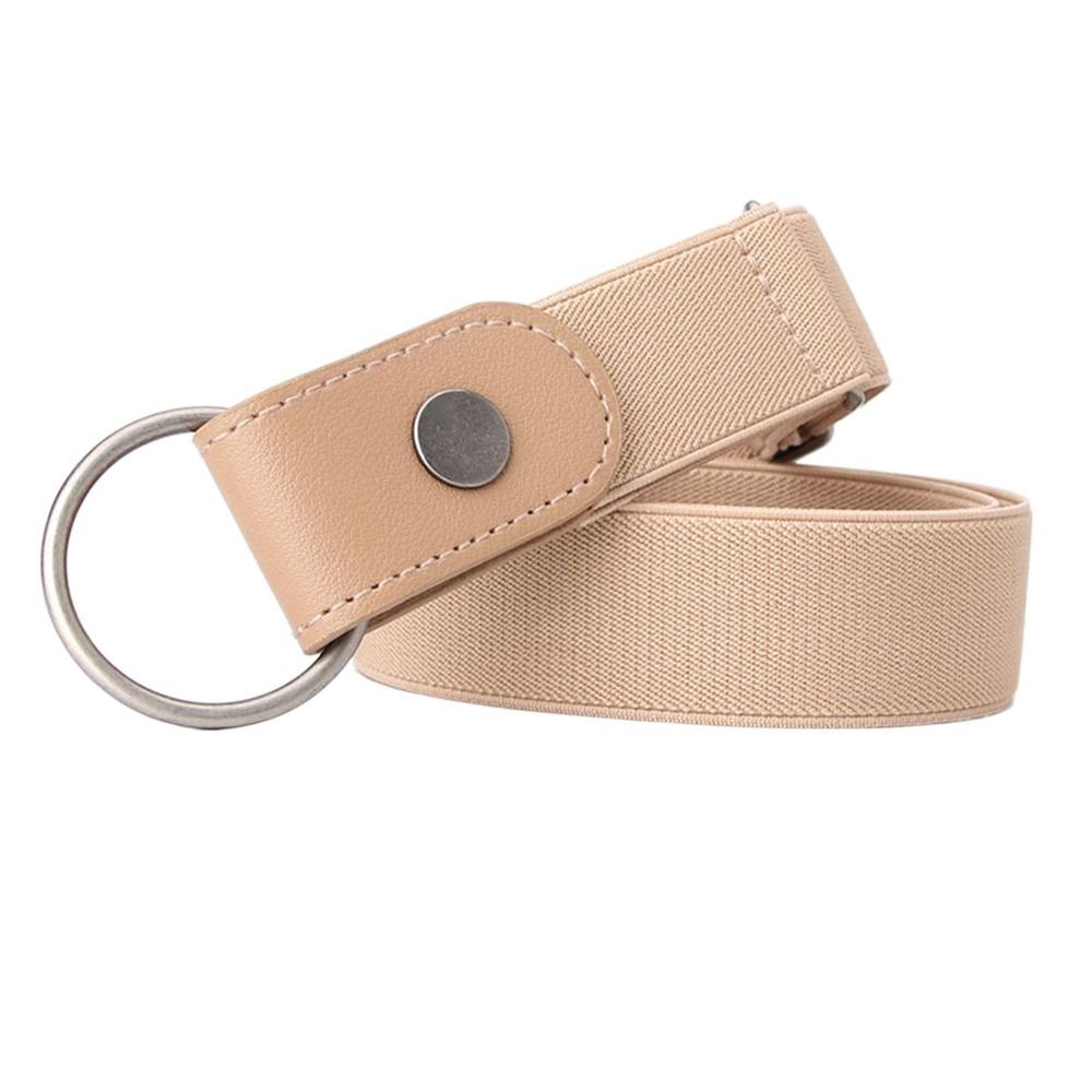 Fashion Elastic Women's Lazy Belt No Buckle Slim Adjustable Waist Belt All-match Anti-Slip Invisible Belt