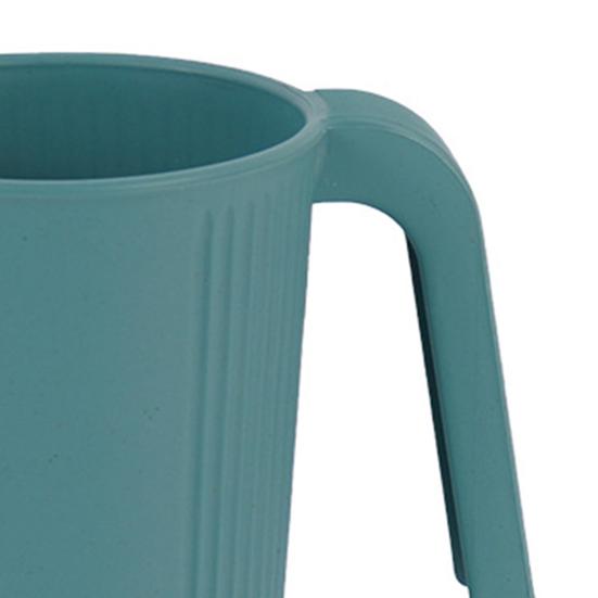 Taza de agua irrompible con asas, diseño de línea Vertical, fácil de limpiar, apta para lavavajillas, 4 Uds.