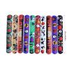 100 Peças Pulseiras de Bater Únicas com Tema de Halloween Pulseiras de Bater de Halloween para Reuniões Temáticas e Celebração