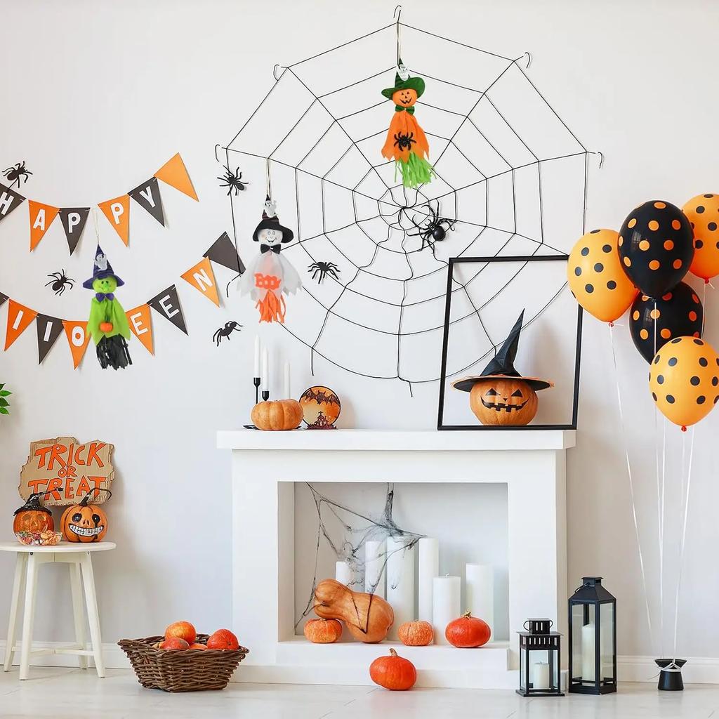 Ghost Scarecrow Halloween Hanging Decor Farmhouse Porch Yard Outdoor Indoor Haunted House Supplies Hotel Bar Spooky Party Props