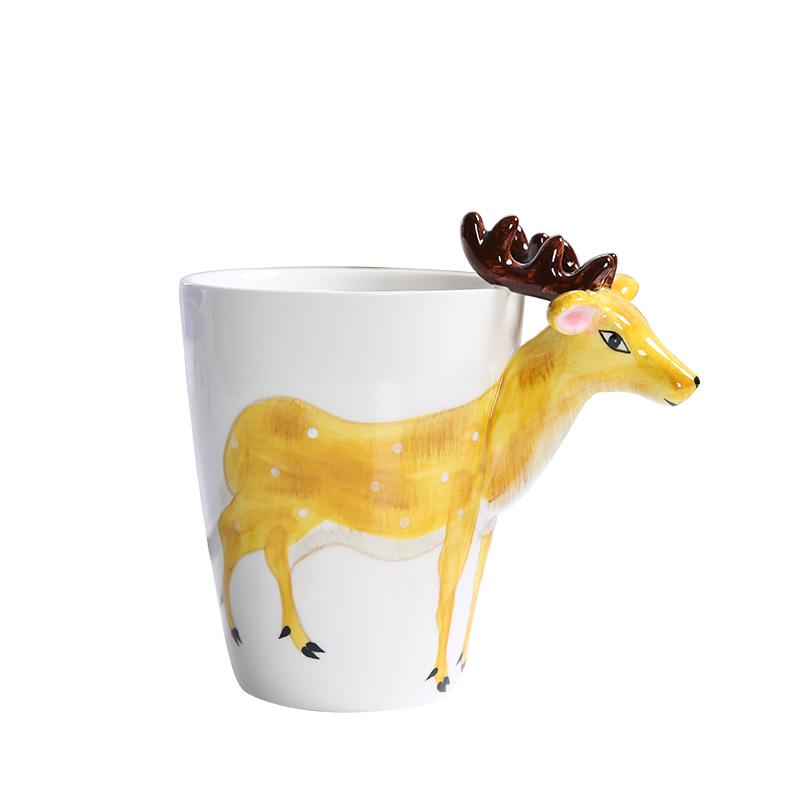 Giraffe Affe Zebra Keramik Wasserbecher 3D Niedliches Tier Kaffeetasse Büro Paar Becher Nachmittagstee Frühstück Milch Geschenk Heimdekor