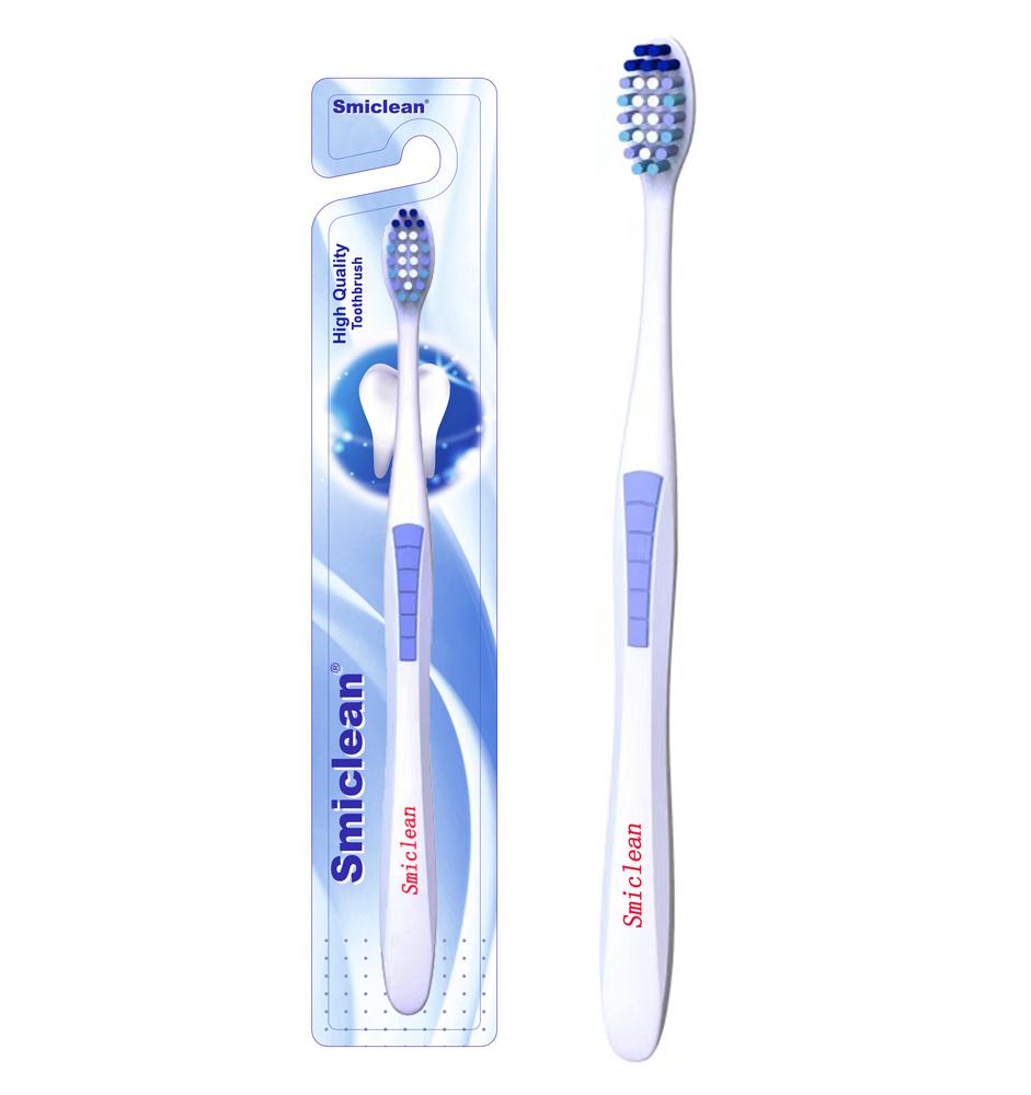 BSCI Certified Simple High Density Toothbrush with Ultra Soft Bristle and Thin Handle белый
