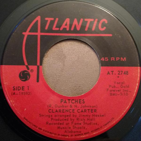 

7inch Record CLARENCE CARTER Patches AT2748 Atlantic 1970 Canada SoulFunk Used