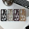 For Samsung Galaxy A54 5G Case Hollow Flame Design Electroplated TPU Phone Cover