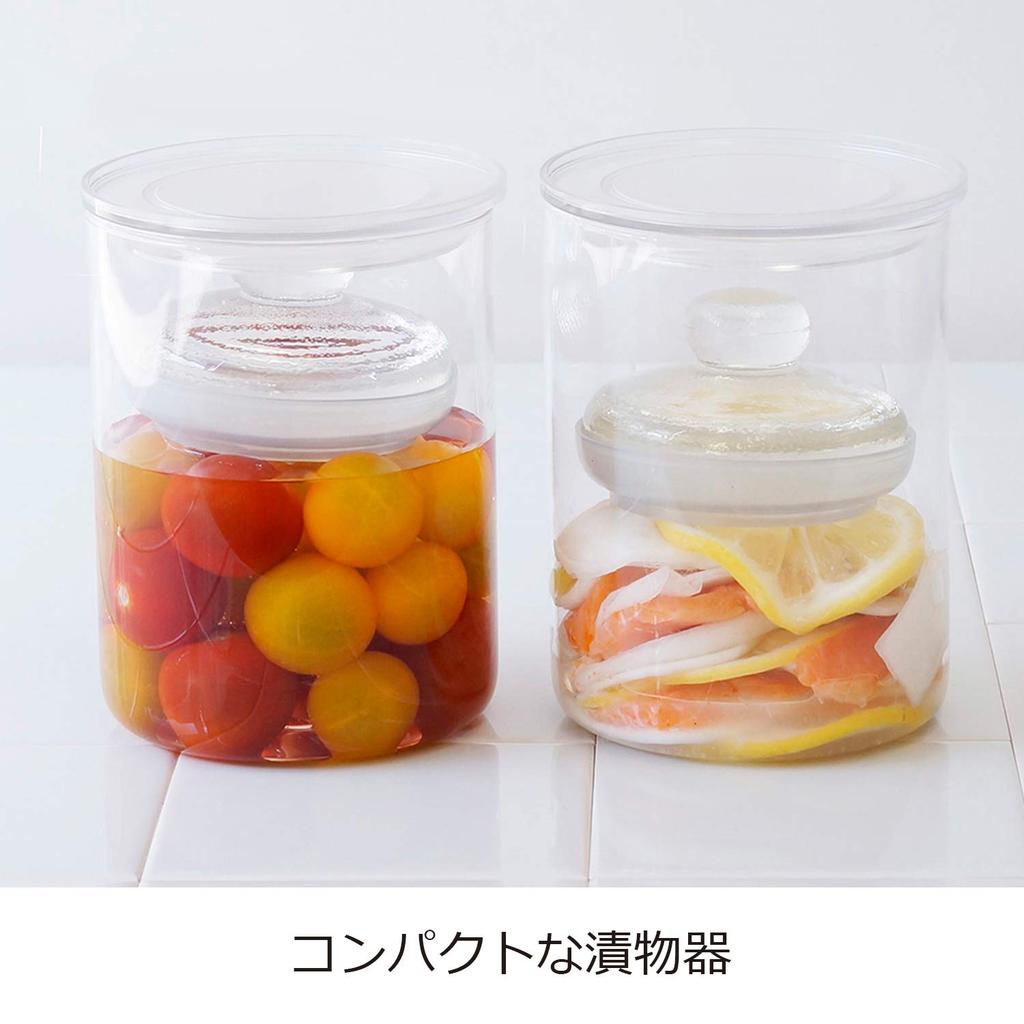HARIO Pickle Glass Slim, 800ml Full Capacity, Clear, TGS-800-T