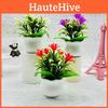 Plastic Orchid Arrangement With Square Pot For Event Hotel And Home Decor
