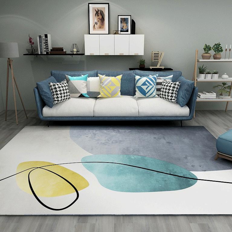 

Nordic Living Room Rugs Girly Bedroom Carpet High Quality Large Area Lounge Rug Home Decor Mat 80*120cm