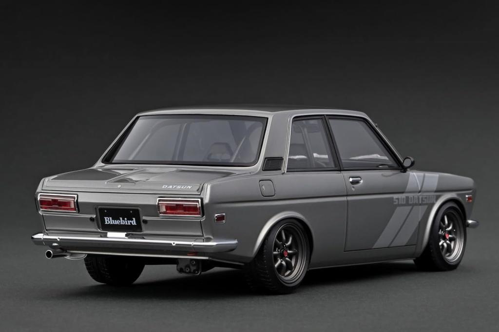 Ignition Model Datsun Bluebird Gun Metallic With Engine Completed Product IG3310 1/18 (510)