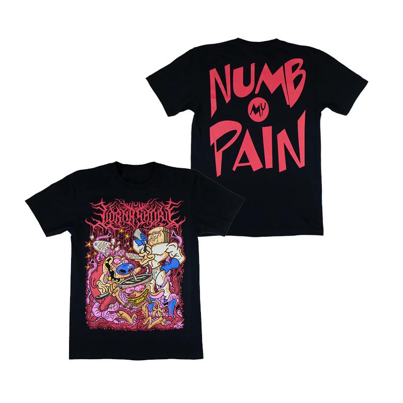 LORNA SHORE Camiseta Suelta Estampada Death Metal Nuclear Dark Rock Americana para Hombres y Mujeres