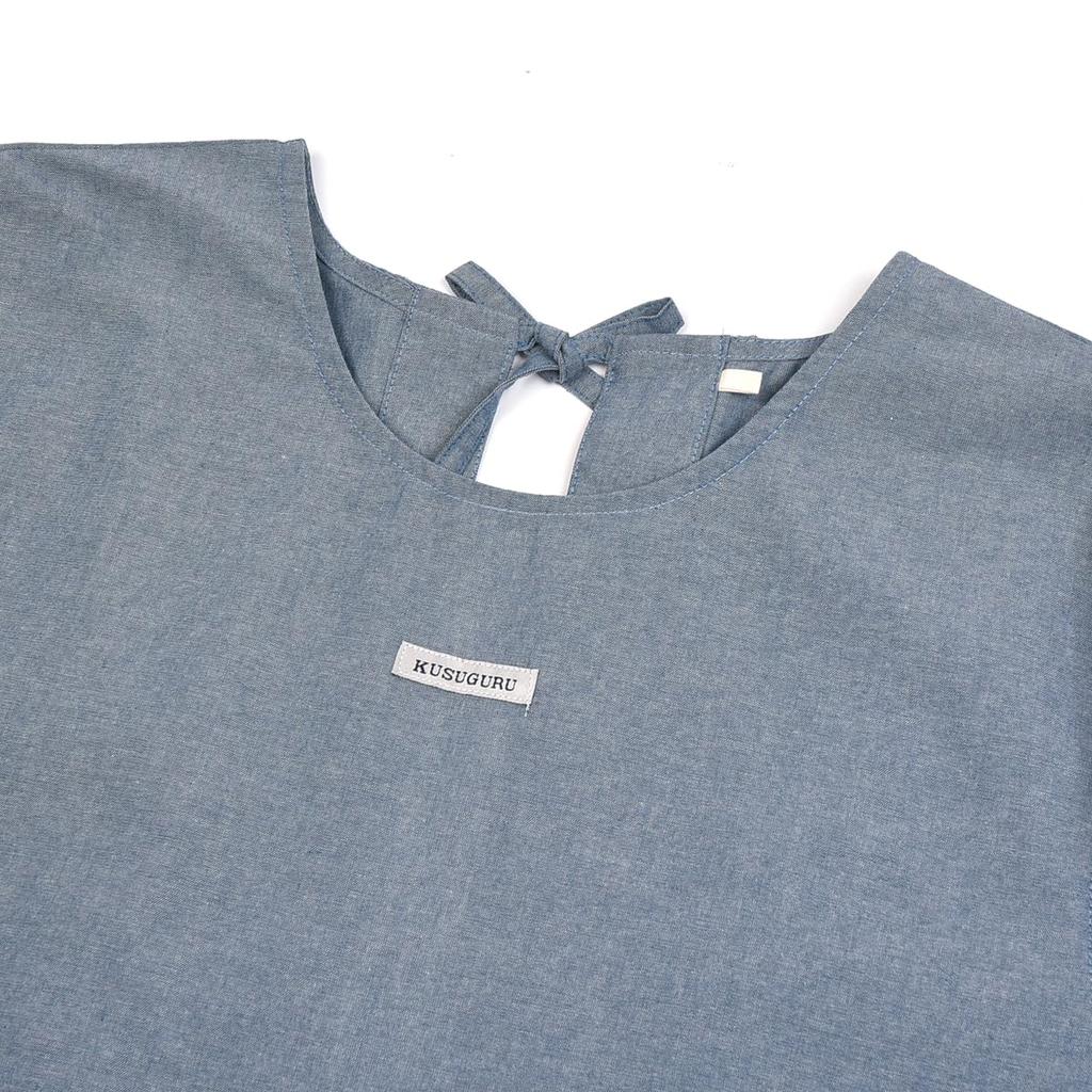 Kusguru Japan Ribbon Open Kappo 247559 Blue Women's M-L