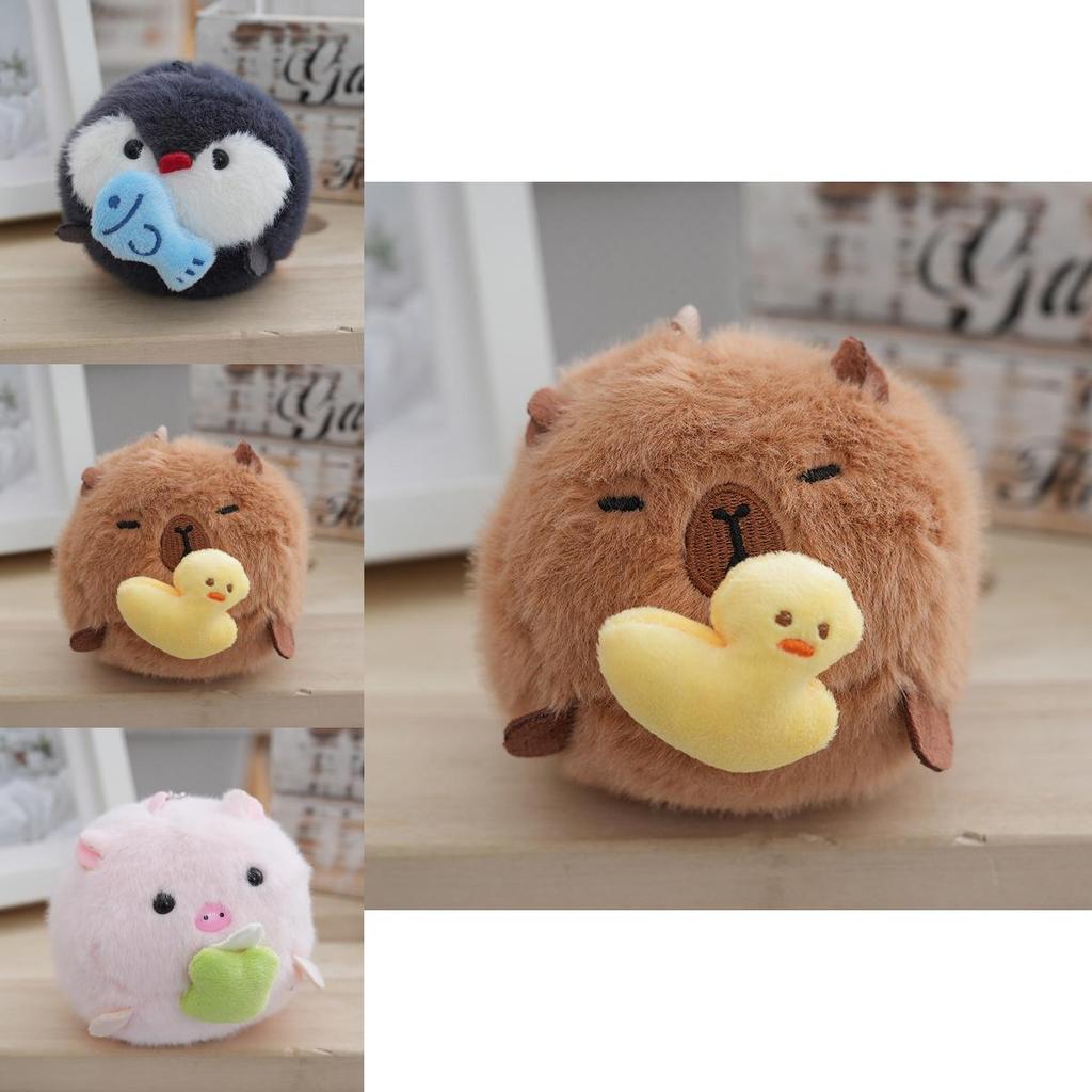 Whimsical Penguin Plush Toy Keychain Soft Fluffy Bag Charm Perfect For Kids And Gifts