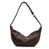 Women's bag soft leather dumpling bag new retro portable shoulder messenger bag tide