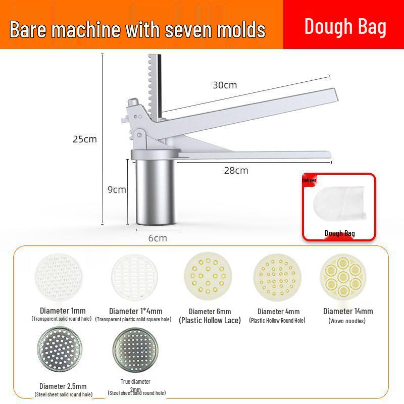 Compact Multi-Purpose Stainless Steel Noodle & Gnocchi Press Machine