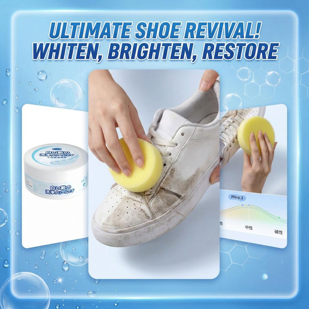 Shoe Cleaning Cream Stain Remover Whitening Cleaning Care Cream