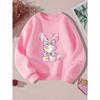 European sizes Fashionable Kids' Crew Neck Sweatshirt | Comfortable, Casual, Versatile, Random Print, Perfect for Fall/Winter