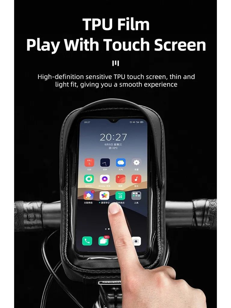 Bicycle Bag Waterproof Touch Screen Cycling Bag Top Frame Tube Bag MTB Road Bike Bag Phone Case Bike Accessories