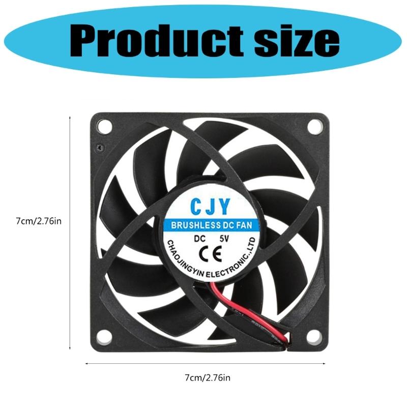 Quiet 7015 PC Cooling Fan High Speed Airflows Quiet Efficient Cooling for Electronics Servers Networking Devices